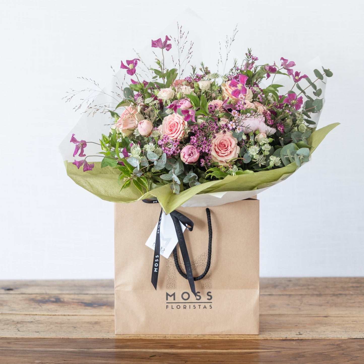 Bolsa de Flores Extra Grande Pink - Mossfloristas