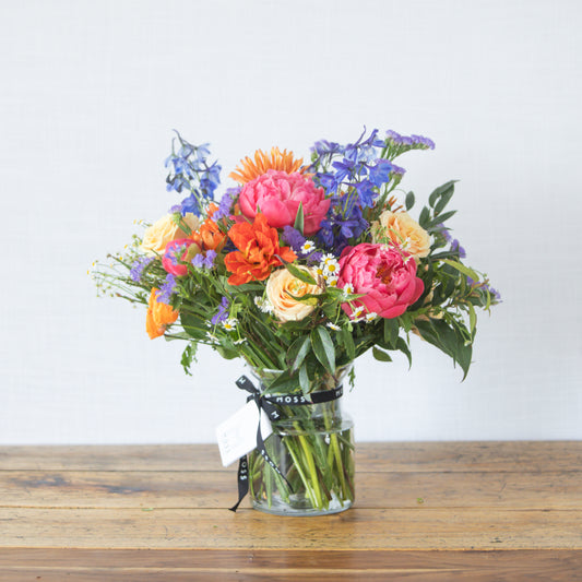 Vase with Medium Colorful arrangement