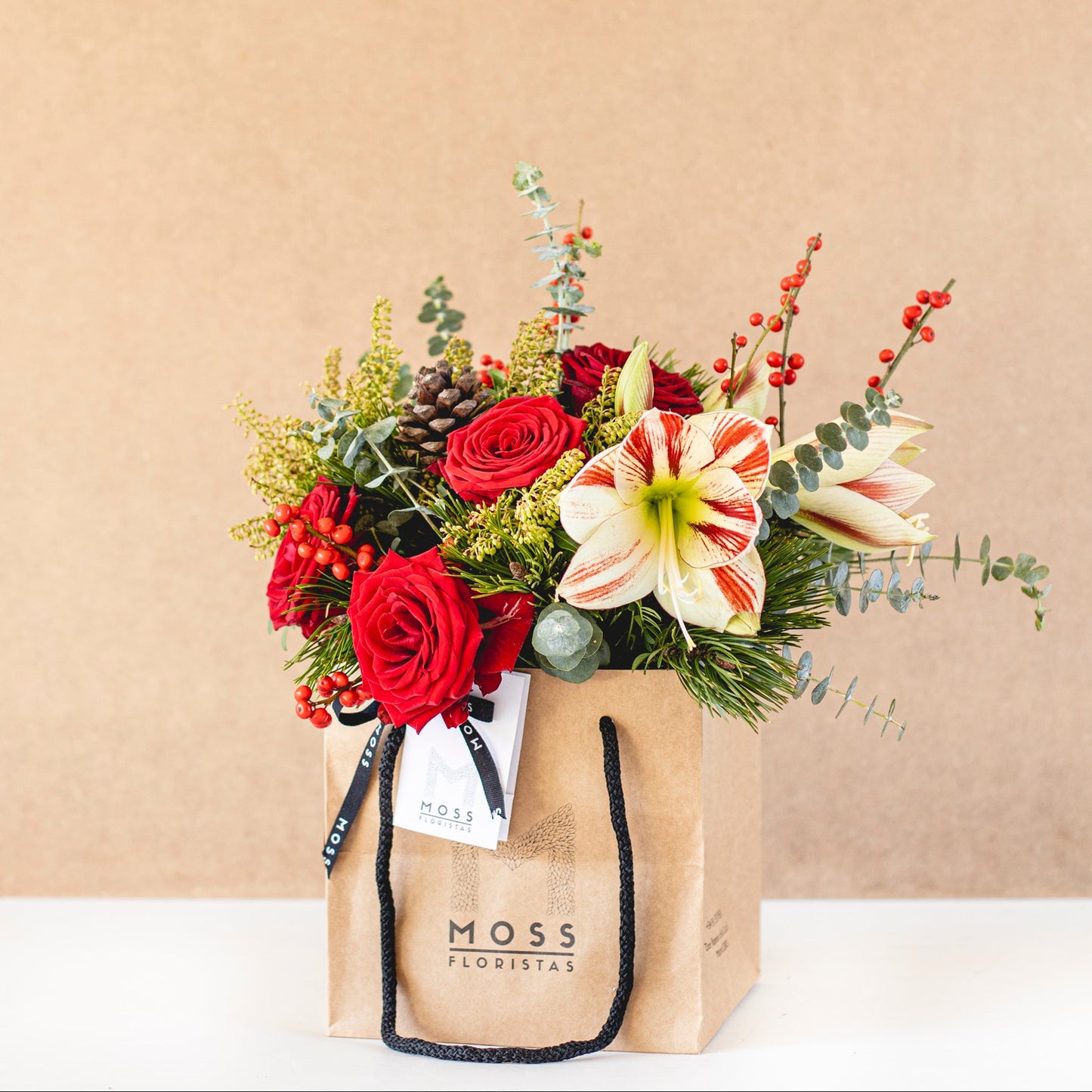 Bolsa de flores Noel