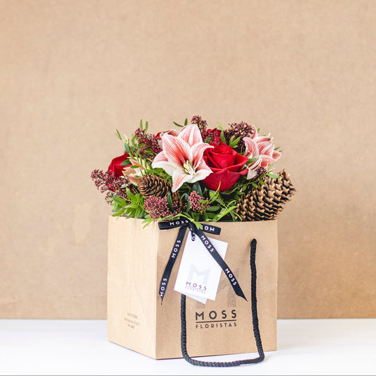 Bolsa de flores Noel