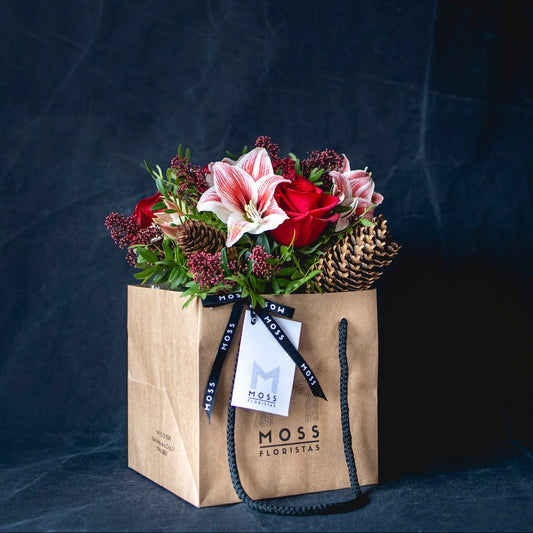 Bolsa de flores Noel