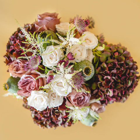 Bolsa de Flores Burgundy