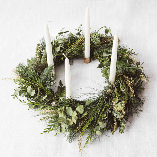 Corona de Adviento Oro