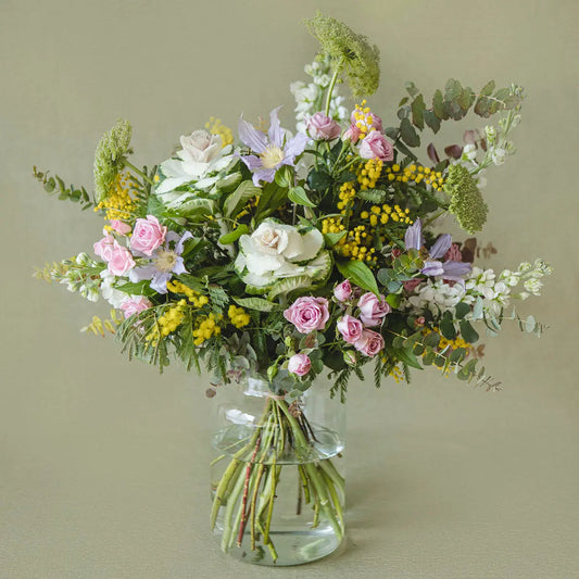 Medium vase with various flowers